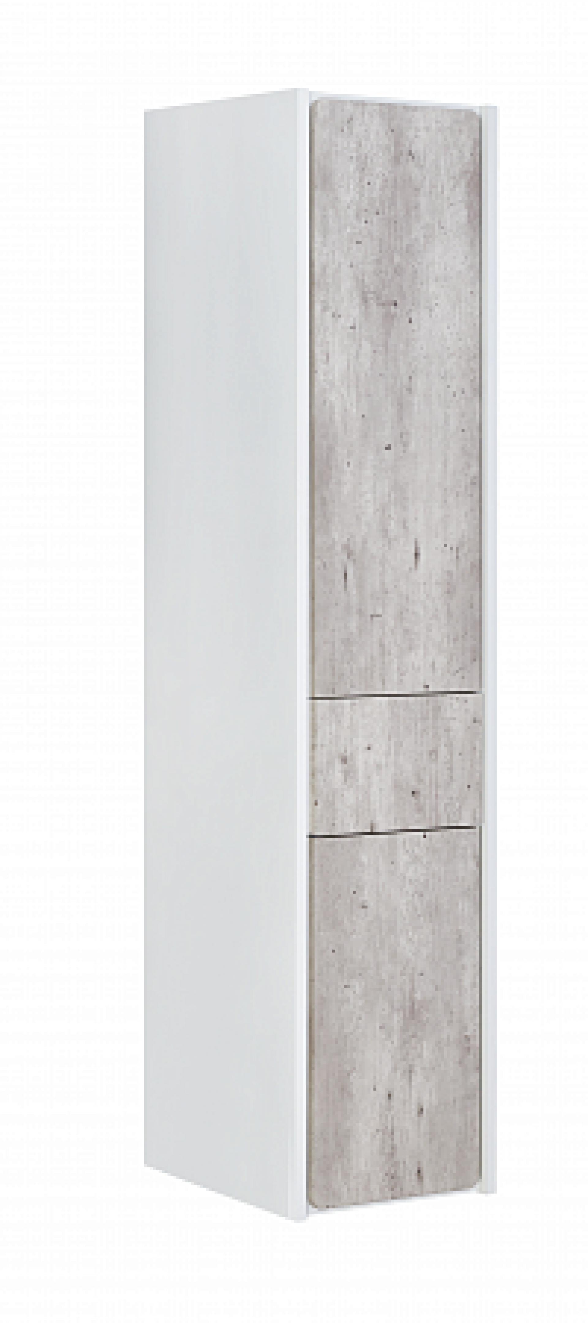 Фото: Комплект мебели 70 см Roca Ronda бетон/белый глянец + шкаф-пенал правый Roca в каталоге